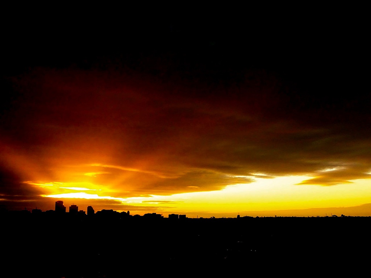 Sunset, australia, adelaide, landscape, nature, sky, scenic, dusk, evening, clouds, skyline, silhouette, city, cityscape, black city, black landscape, black sunset, black clouds, adelaide, adelaide, a