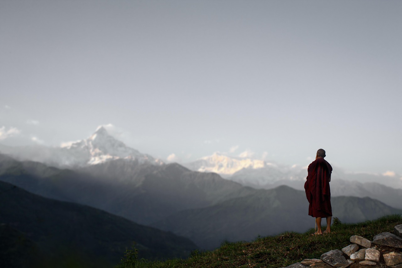 Monk, buddhist, himalayas, theravada buddhism, nepal, nature, landscape, annapurna, machhapuchhare, monk, monk, monk, monk, monk, nepal, nepal, nepal, annapurna