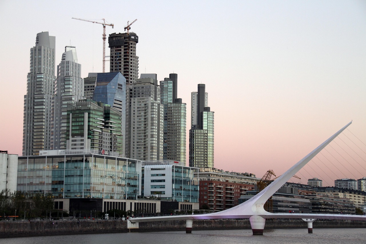 Puerto madero, buenos aires, business, office, nature, waterfront, argentina, architecture, landmark, building, sunset, famous, urban, attraction, bridge