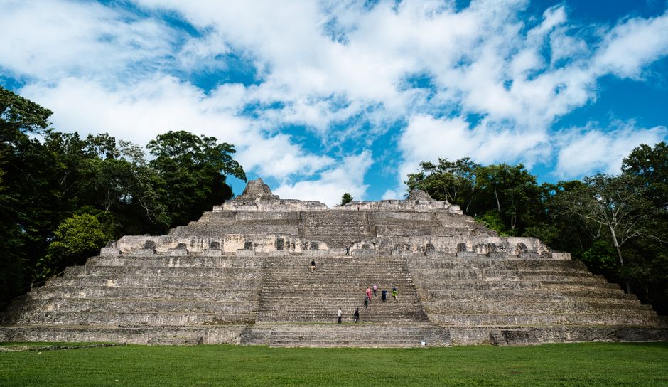 Discover the majestic Mayan ruins at Caracol, a renowned archaeological site in Belize.