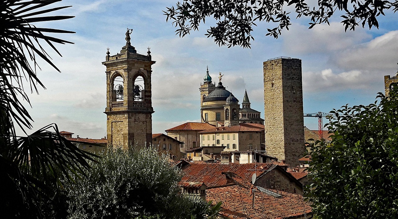 Bergamo, skyline, cityscape, downtown, architecture, italy, towers, bergamo, bergamo, bergamo, bergamo, bergamo