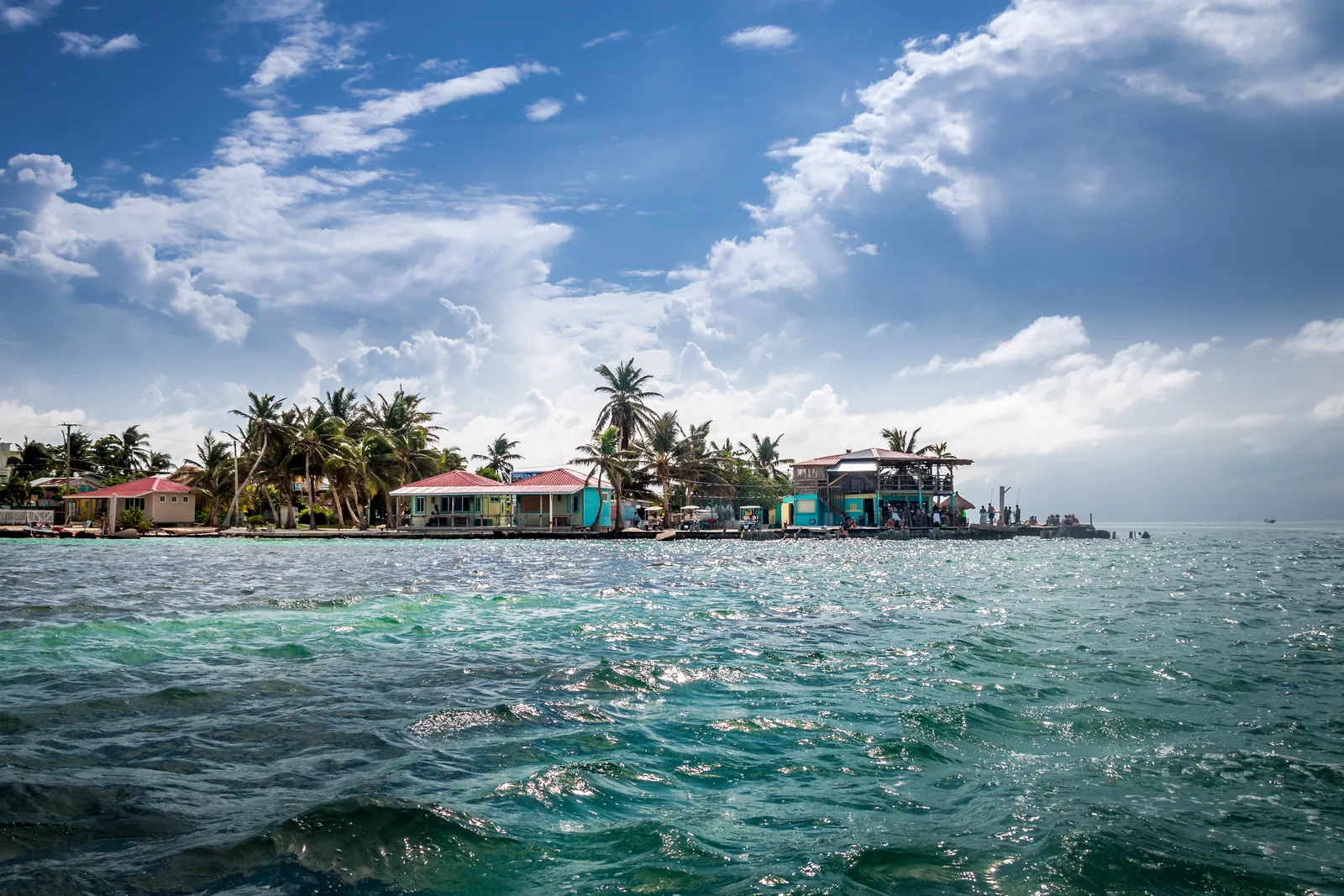 Caye Caulker and its turquoise water, Belize