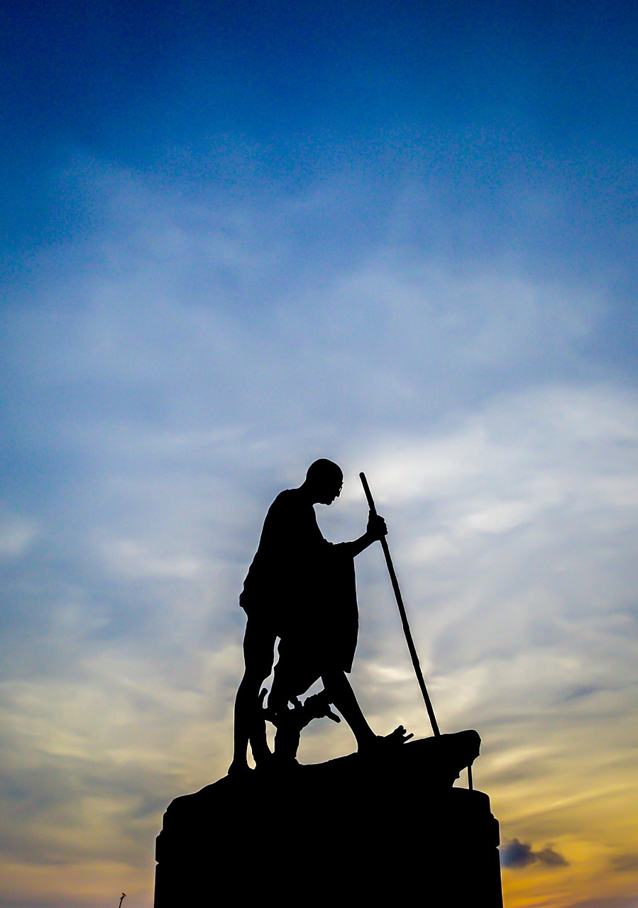 Mahatma, gandhi, india, independence, leader, icon, silhouette, chennai, blue leader, gandhi, gandhi, gandhi, gandhi, gandhi