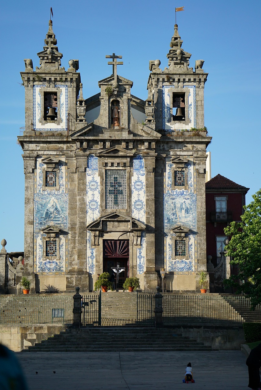 Porto, portugal, saint ildefonso, facade, historic center, tourism, tile, church, cathedral, road, stairs, cross, catholic, porto, porto, porto, portugal, portugal, portugal, portugal, portugal