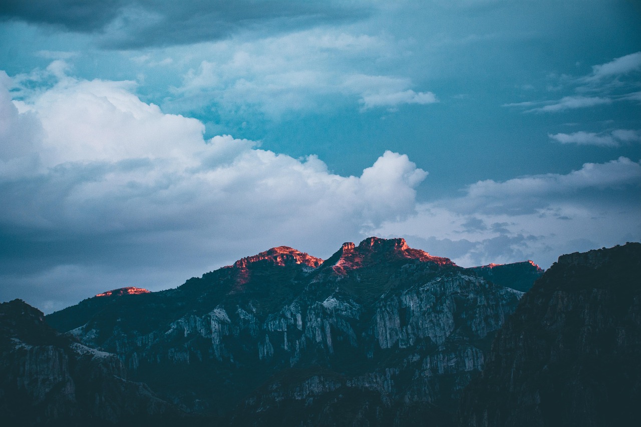 Mountains, peak, clouds, sky, sunlight, summit, mountain range, canyon, landscape, nature, scenery, copper canyon, barrancas del cobre, chihuahua, mexico, copper canyon, copper canyon, copper canyon,
