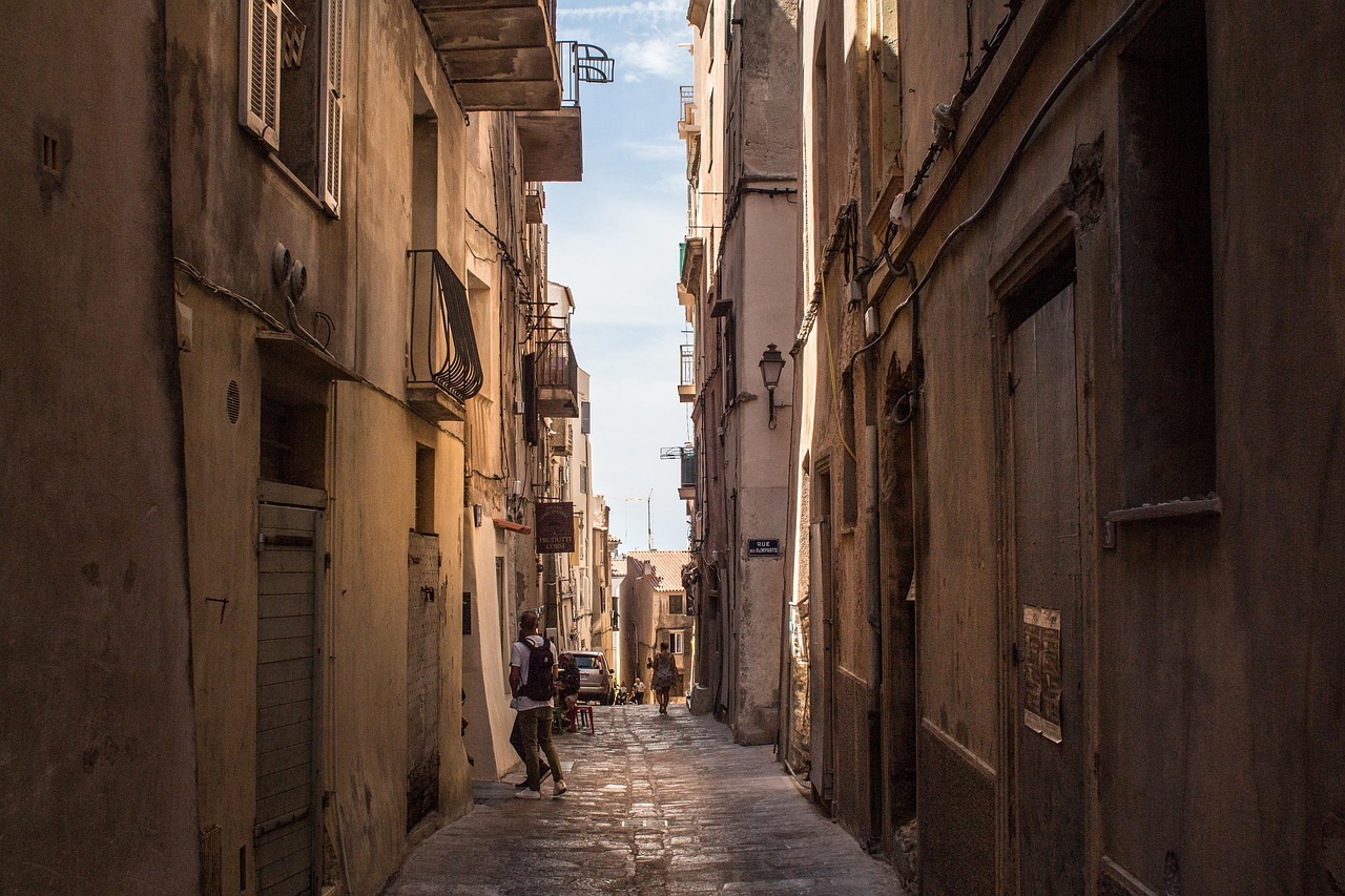 Corsica, bonifacja, france, the coast, scenery, summer, holiday, island, nature, travels, port, street, city, alley