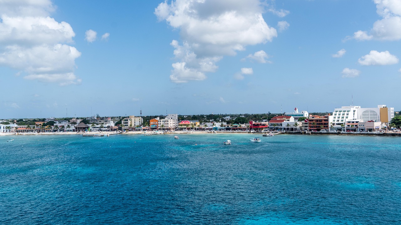 Sea, water, travel, panoramic, sky, clouds, cozumel, mexico, nature, landscape, sunlight, seascape, beach, caribbean, tropical, turquoise, mexican, scenic, coast, paradise, exotic, touristic, cancun