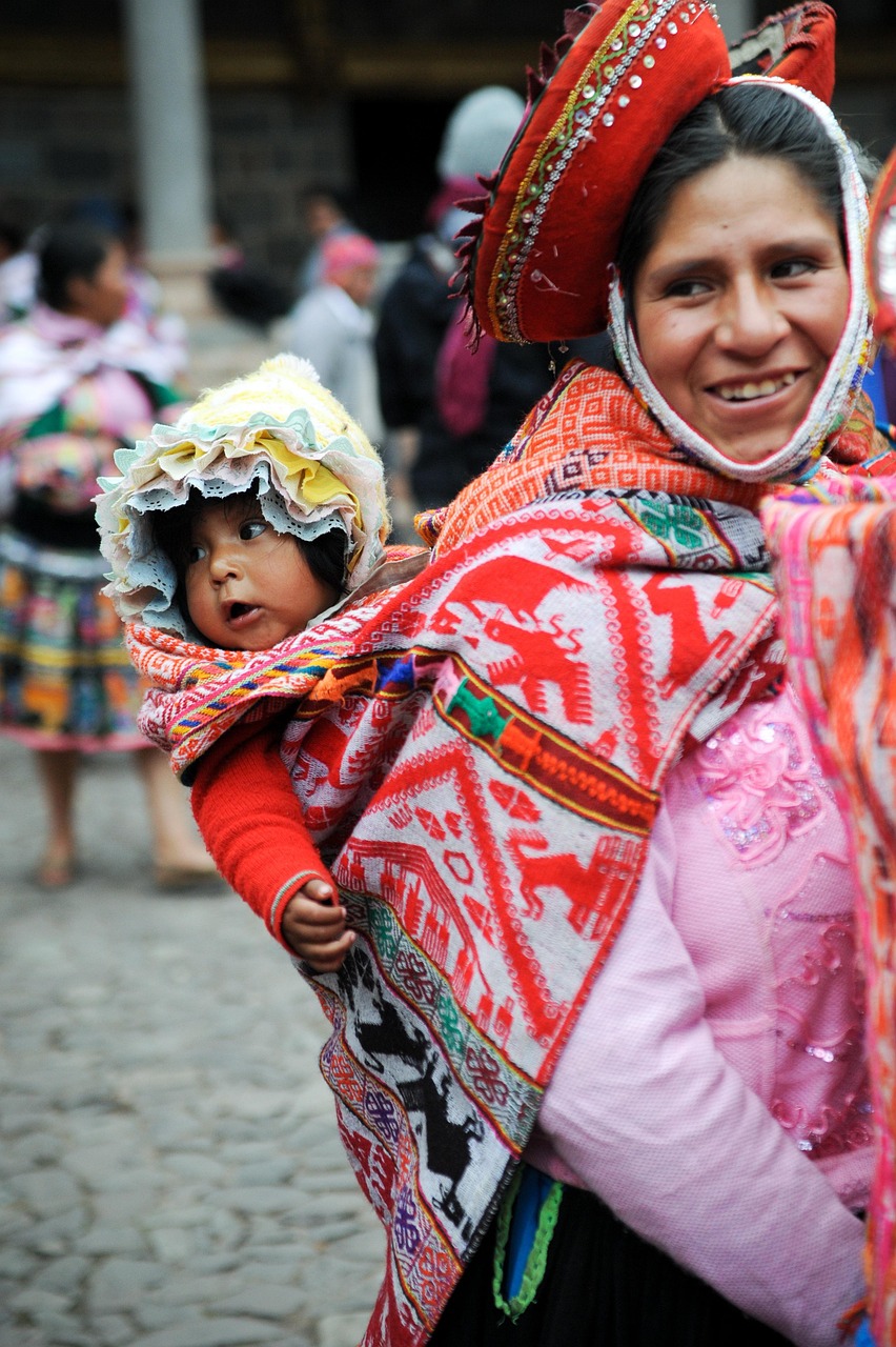 Peru, market, woman, child, hat, shawl, cusco, peru, peru, peru, peru, peru, cusco