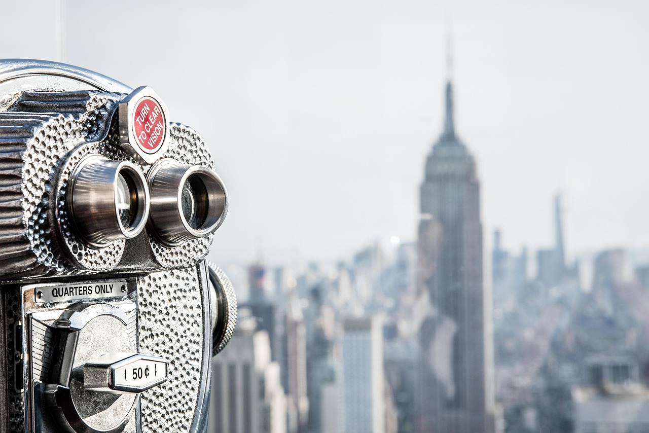 Usa, new york, hd wallpaper, manhattan, view, rockefeller center, empire state building, skyline, 4k wallpaper