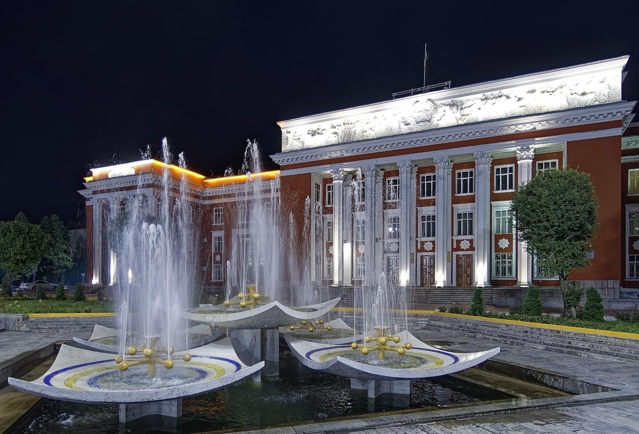 Tajikistan, dushanbe, houses of parliament, central asia, building, fountain, beleuchtunmg, night, city, dushanbe, dushanbe, dushanbe, dushanbe, dushanbe, Dushanbe, Tajikistan