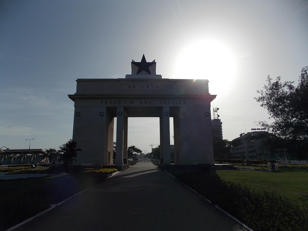 Arc, architecture, memorial, monument, landmark, avenue, backlight, ghana, africa, ghana, ghana, ghana, ghana, ghana