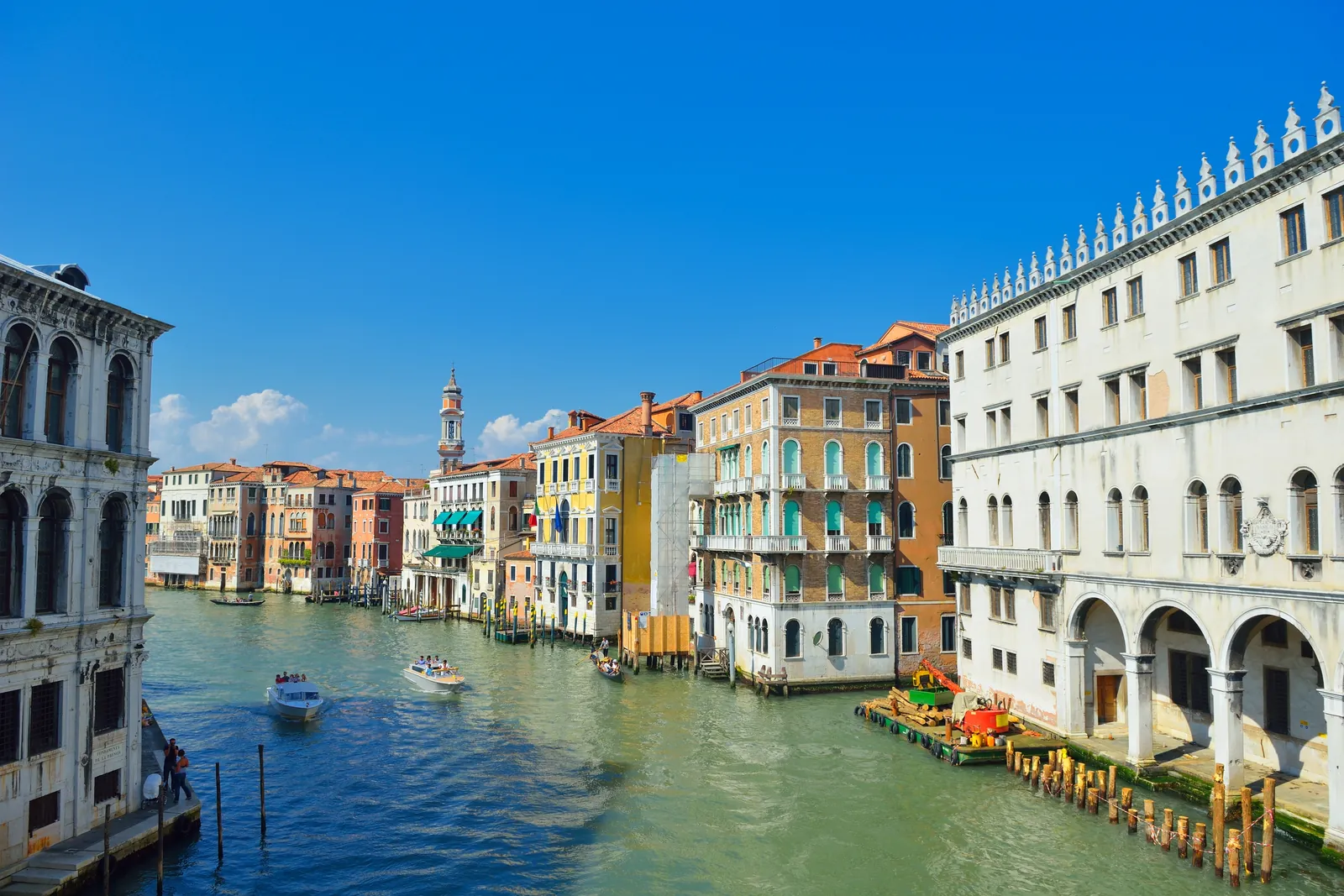 Palaces along the Grand Canal in Venice