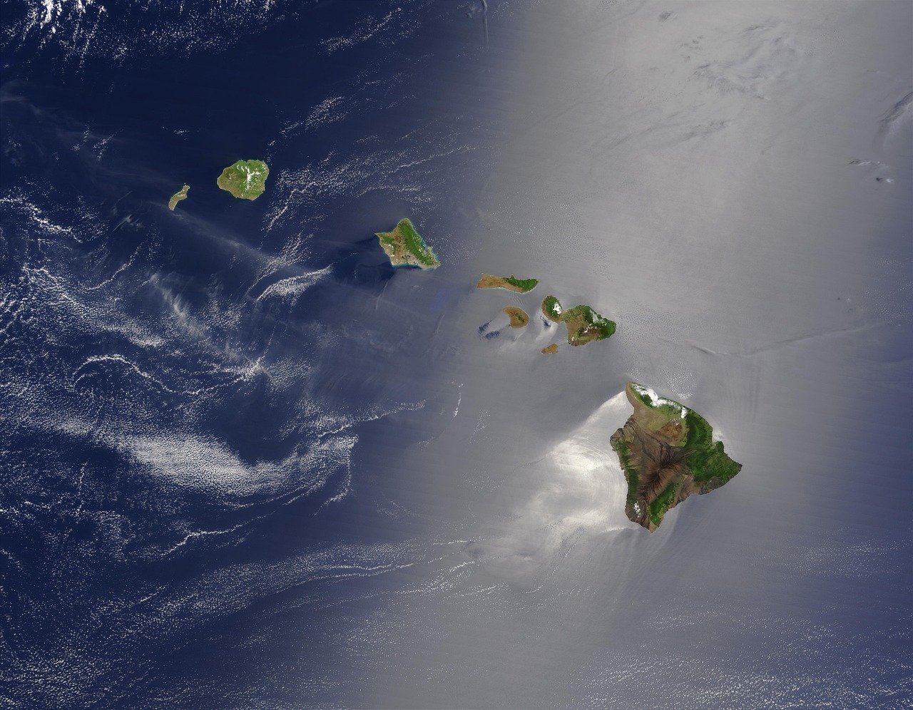 Hawaii, islands, island chain, archipelago, south seas, aloha state, satellite image, aerial view, hawaii, hawaii, hawaii, hawaii, hawaii, archipelago, archipelago, archipelago