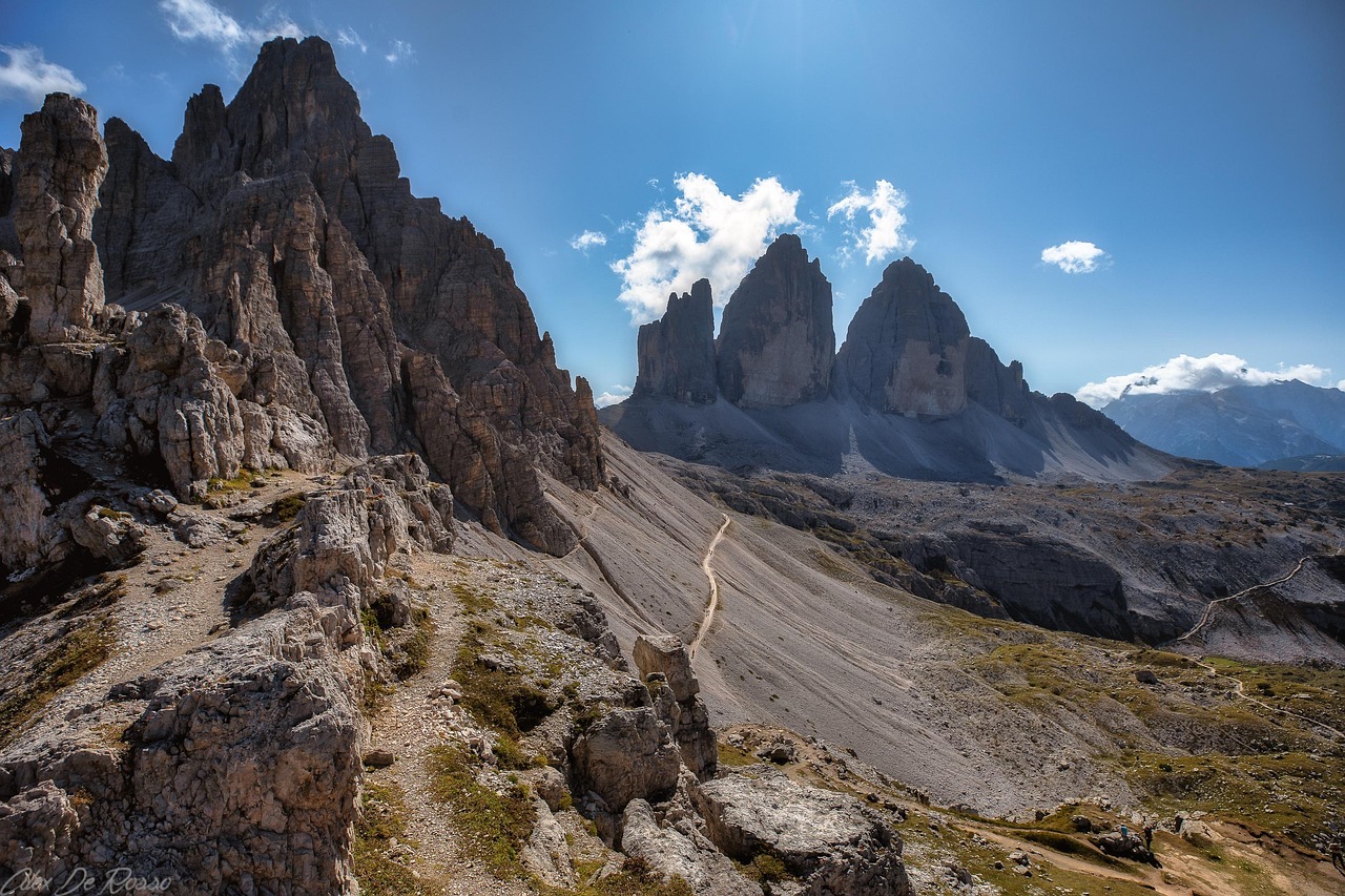 Tre cime di lavaredo, dolomites, dolomiti, nature, hiking, top, landscape, lavaredo, peak, alpine, rock, europe, mountaineering, famous, landmark, tre cime di lavaredo, tre cime di lavaredo, tre cime