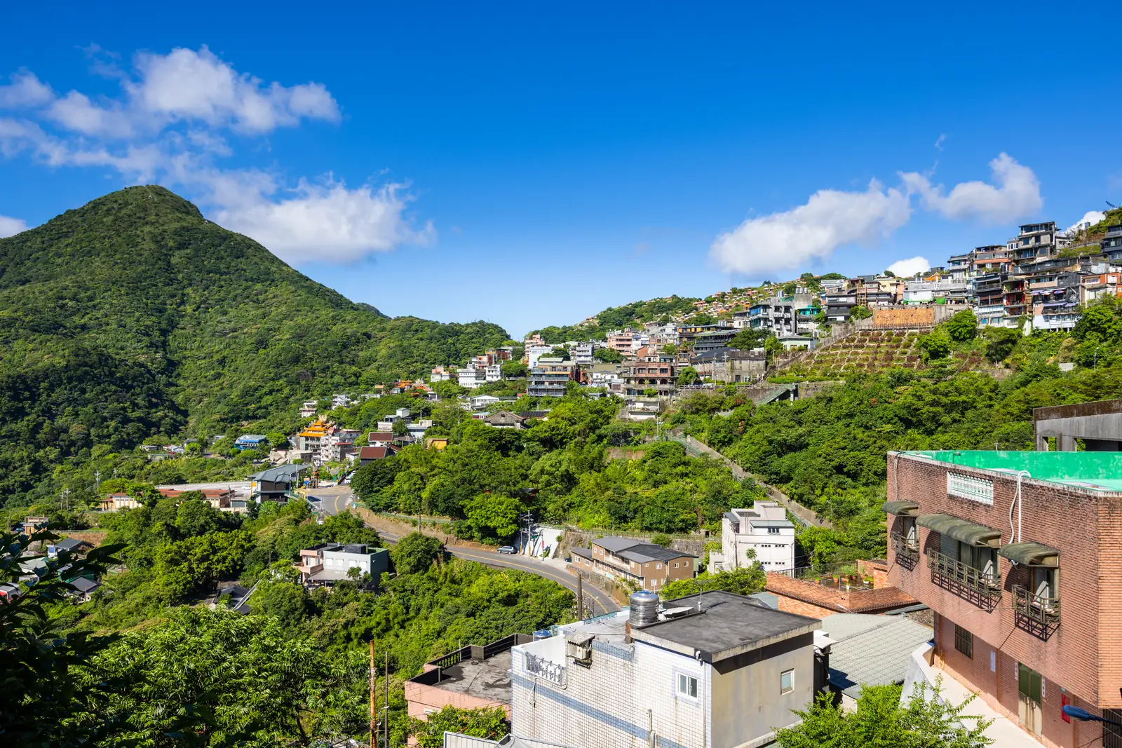 The old mountain village of Jiufen above the sea, Taiwan