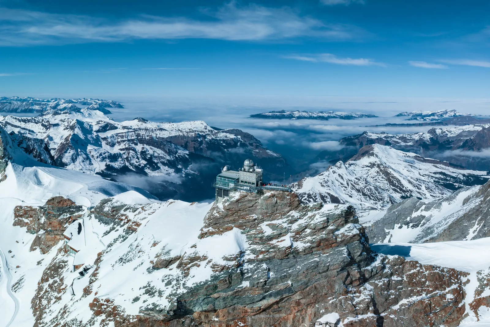 Sphinx Observatory on the Jungfraujoch, the Top of Europe