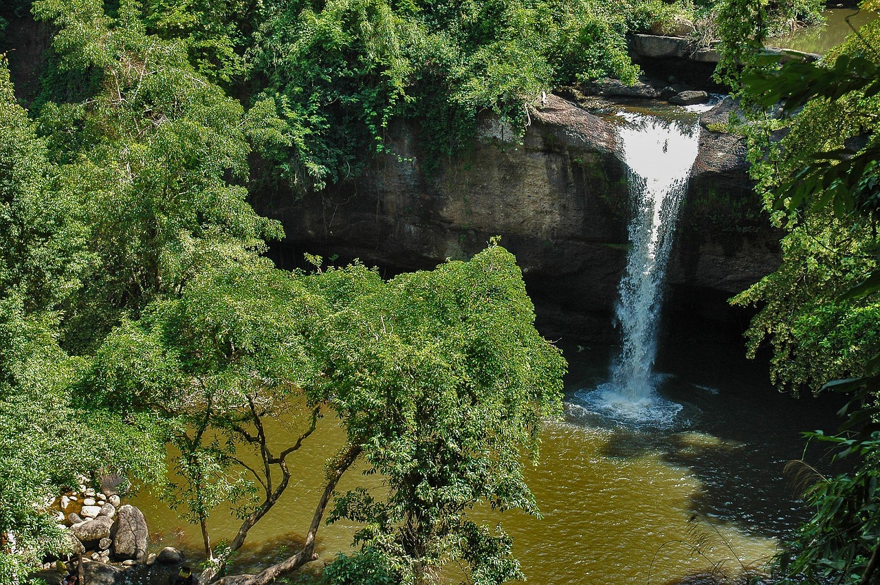 Landscape, waterfall, khao yai, nature, thailand