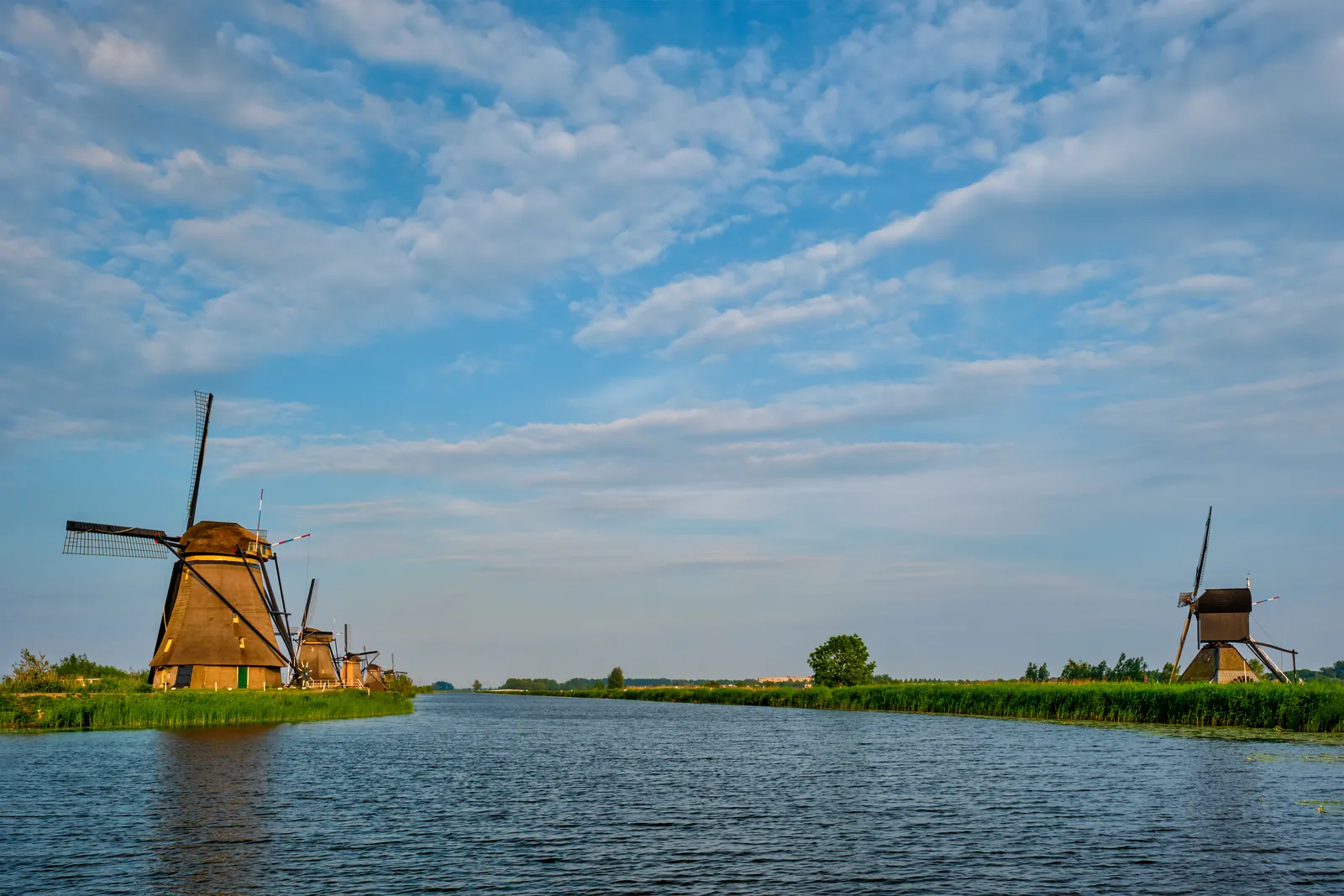 Windmills at Kinderdijk in Holland
