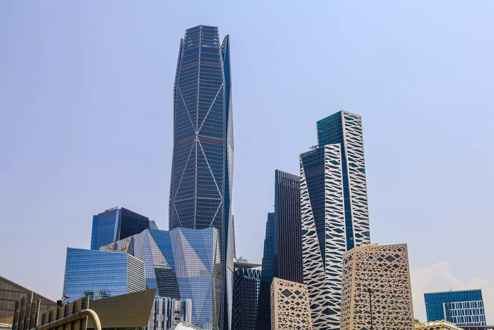 The towers of the King Abdullah Financial District in Riyadh, Saudi Arabia