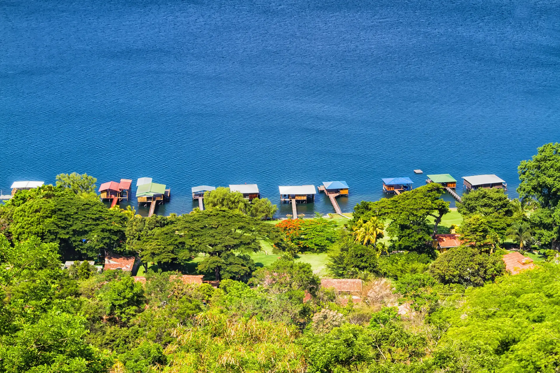 Lago Coatepeque Near Santa Ana, El Salvador, Central America