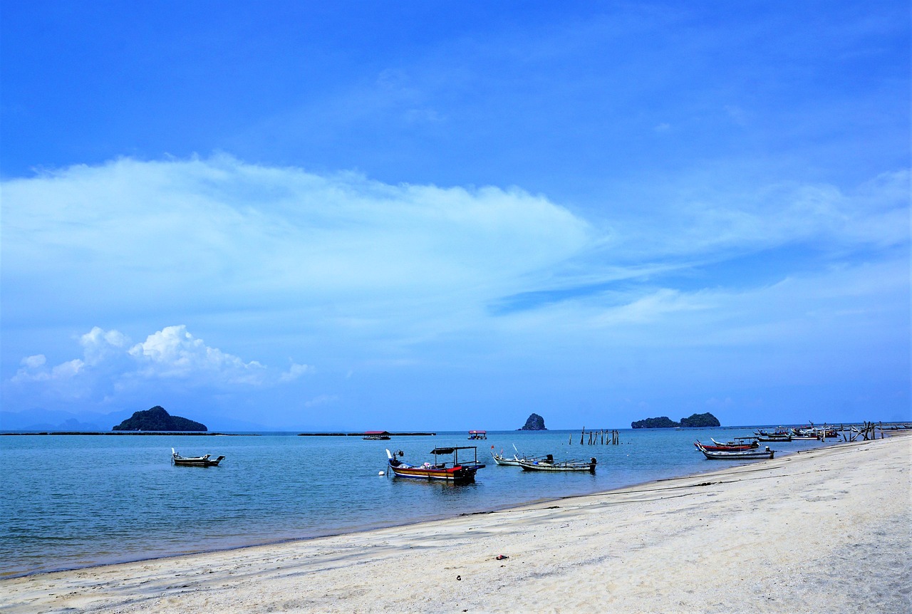 Waters, sea, beach, coast, sand, travel, heaven, ocean, nature, summer, seascape, good weather, landscape, island, vacations, cloud, horizontal, sun, langkawi, malaysia, asia, south east asia, thailan