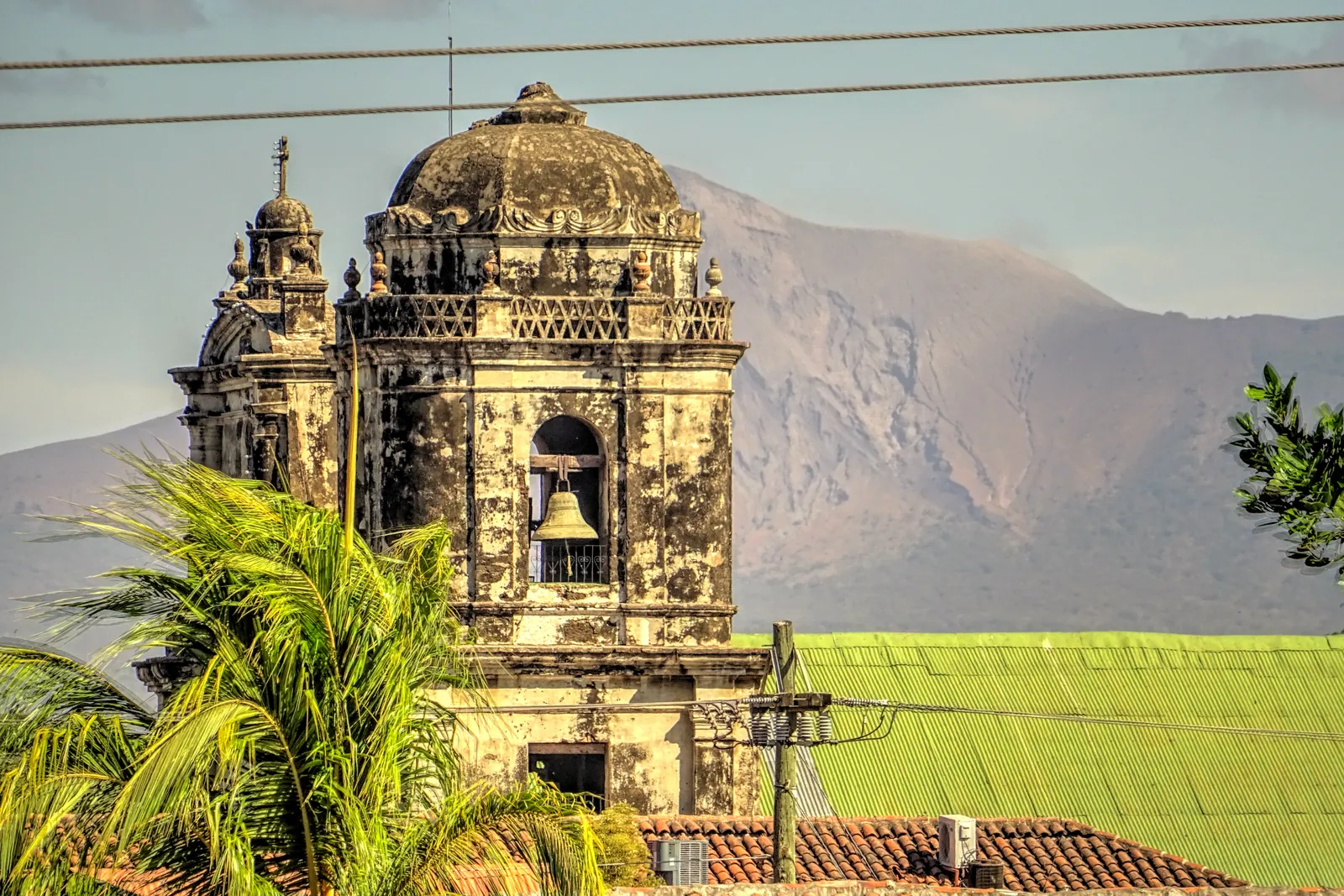 Leon, Nicaragua, Historical Center In Sunny Weather, Hdr Image