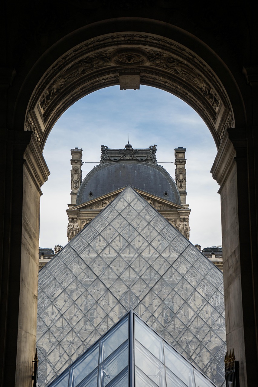 Louvre, paris, france, building, museum, culture, louvre palace, europe, architecture, gate, passage, entrance, inlet, archway, louvre, louvre, louvre, louvre, louvre