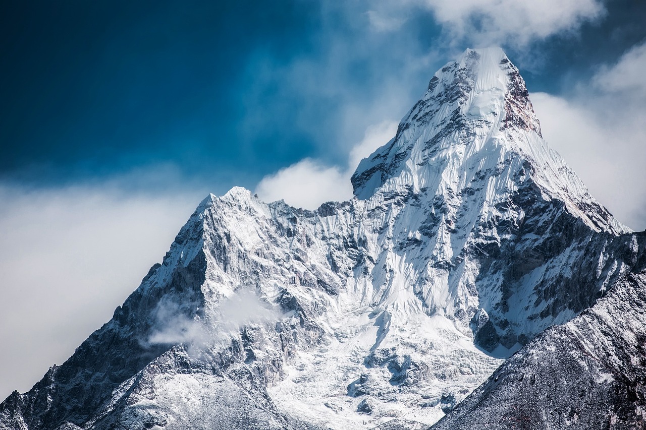 Ama dablam, snow, mountain, peak, summit, snow mountain, himalaya, nepal, winter, landscape, famous, landmark, nature, mountain top, mountain landscape, mountain, mountain, mountain, mountain, mountai