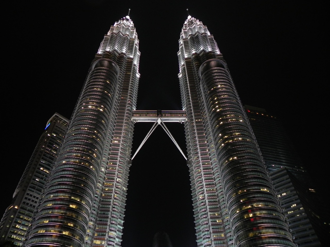 Petronas, twin towers, skyscrapers, buildings, facade, illuminated, malaysia, city, kuala lumpur, architecture, travel, famous, landmark, tourist attraction, tourist destination, malaysia, malaysia, m