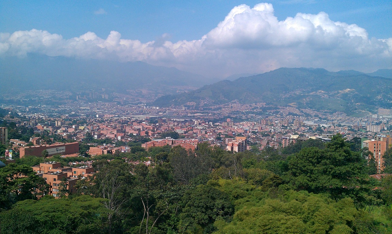 Medellín, colombia, sun, architecture, skyline, city, cityscape, tower, building, landmark, urban, scenery, downtown, metropolis, buildings, metropolitan, sky, clouds, outdoors, scenic, tranquil, weat