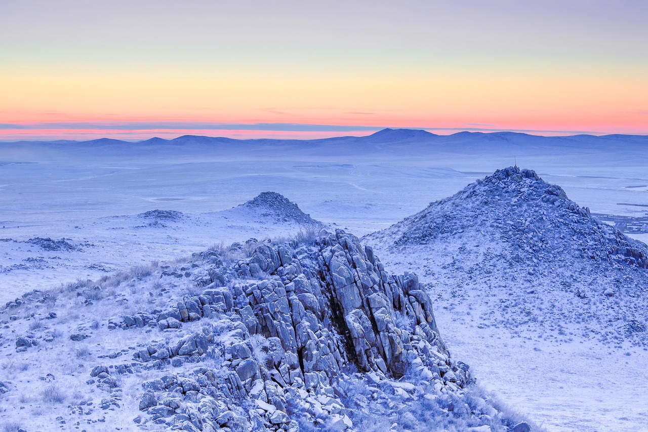 Frozen, landscape, nature, cold, sunrise, file, wilderness, rock, december, mongolia, mongolia eastern