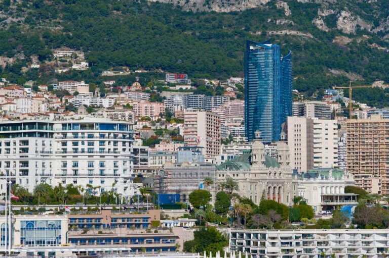 Stunning panoramic view of Monte Carlo showing a mix of modern and classic architecture.