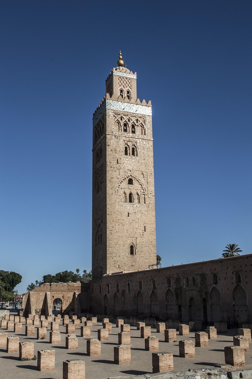 Mosque, marrakesh, morocco, moroccan, africa, marrakech, tower, islam, koutoubia, muslim, tourism, culture, travel, famous, medina, traditional, landmark, town, city, arabic, tourist, religion, sky, p