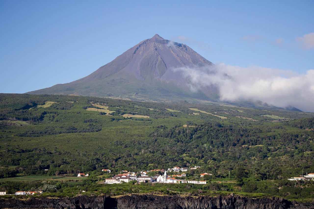 Nature, landscape, volcano, pico mountain, village, the island of pico, azores, comanche, azores, azores, azores, azores, azores
