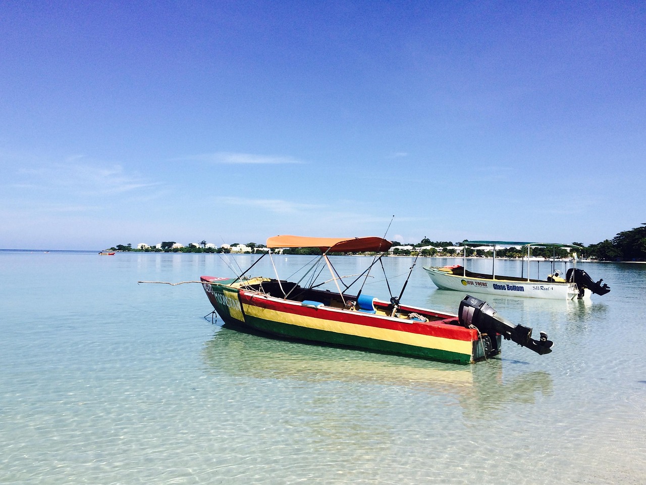 Jamaica, negril, nature, beach, boat
