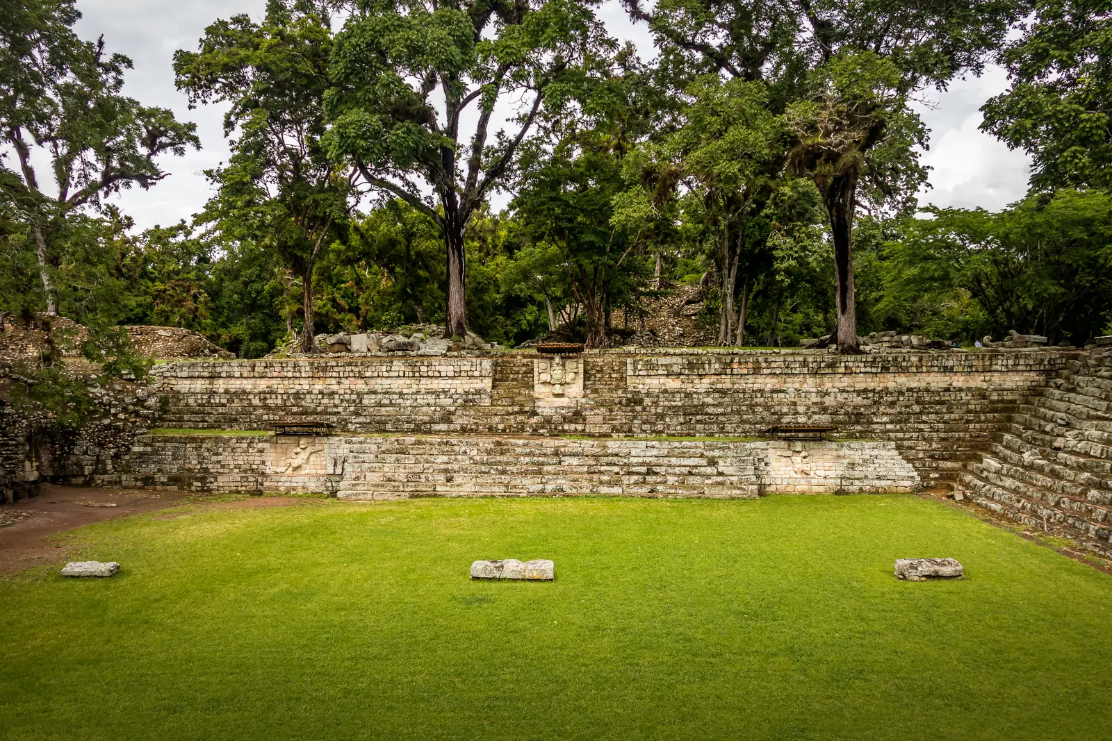 Plaza de los Jaguares at Mayan Ruins - Copan Archaeological Site, Honduras