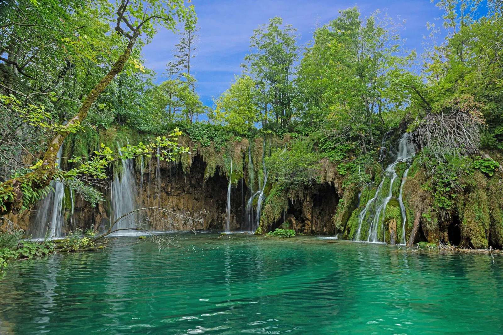 Waterfall in Plitvice Lakes National Park