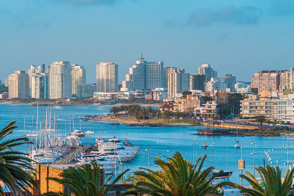 Explore the breathtaking skyline and marina of Punta del Este, Uruguay's coastal gem.