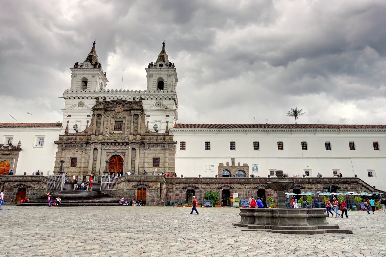 The colonial churches and plazas of Quito's old town, Ecuador