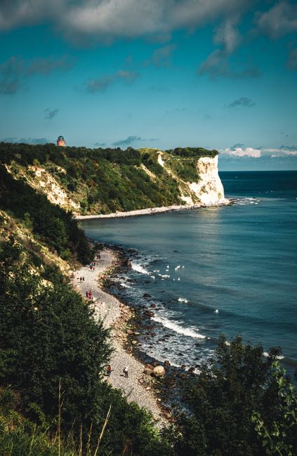 Beautiful view of Putgarten, Germany featuring rugged cliffs and serene sea. Perfect for nature lovers.
