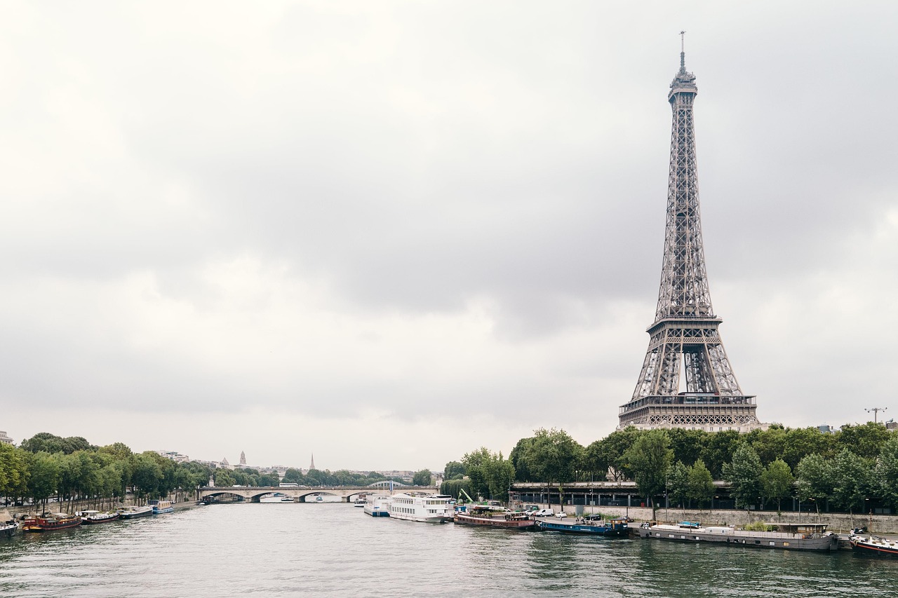 Eiffel tower, paris, river seine, river, tower, landmark, nature, famous, tourist destination, architecture, city, france, outdoors, tourist attraction, urban, water