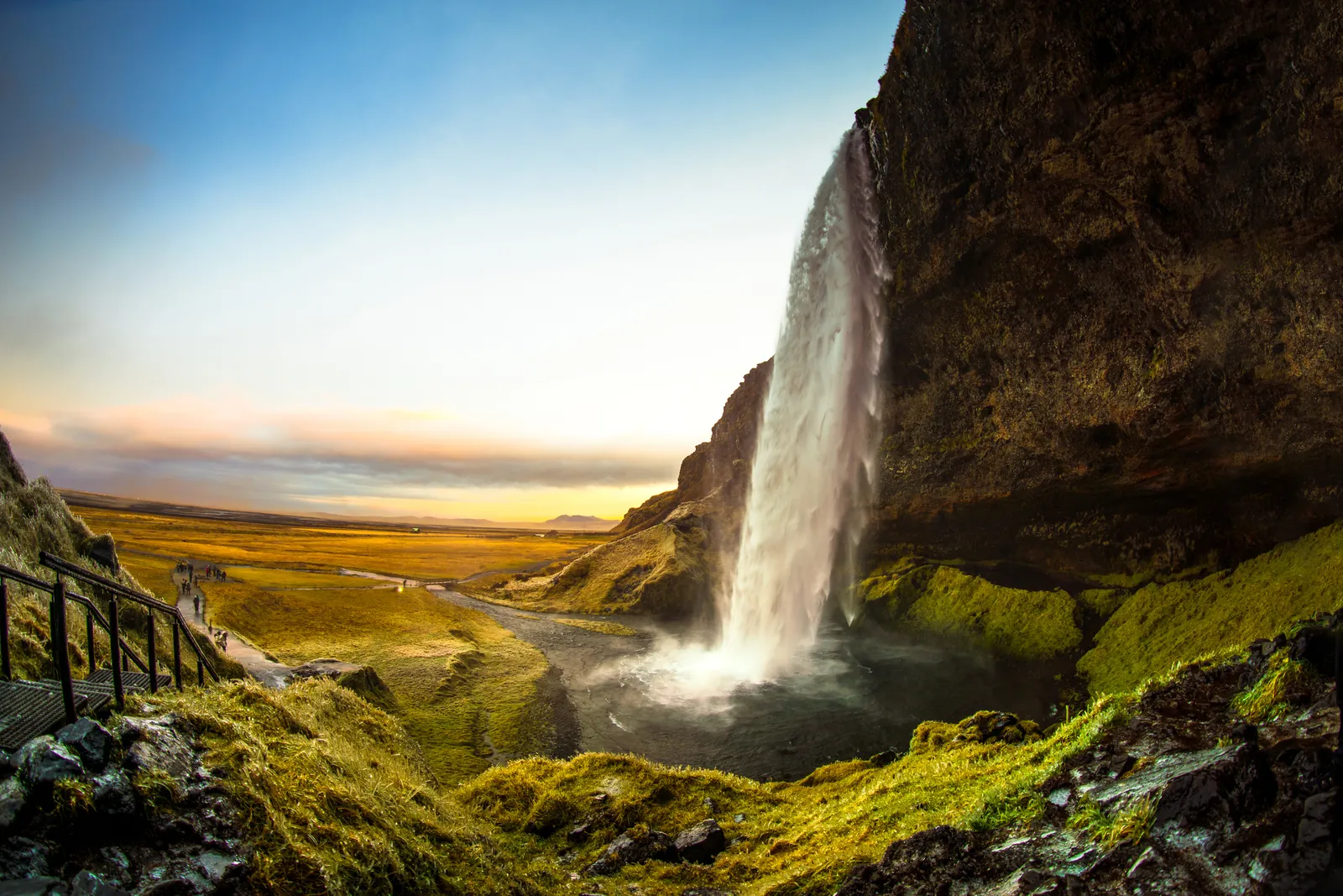 Seljalandsfoss waterfall in South Iceland