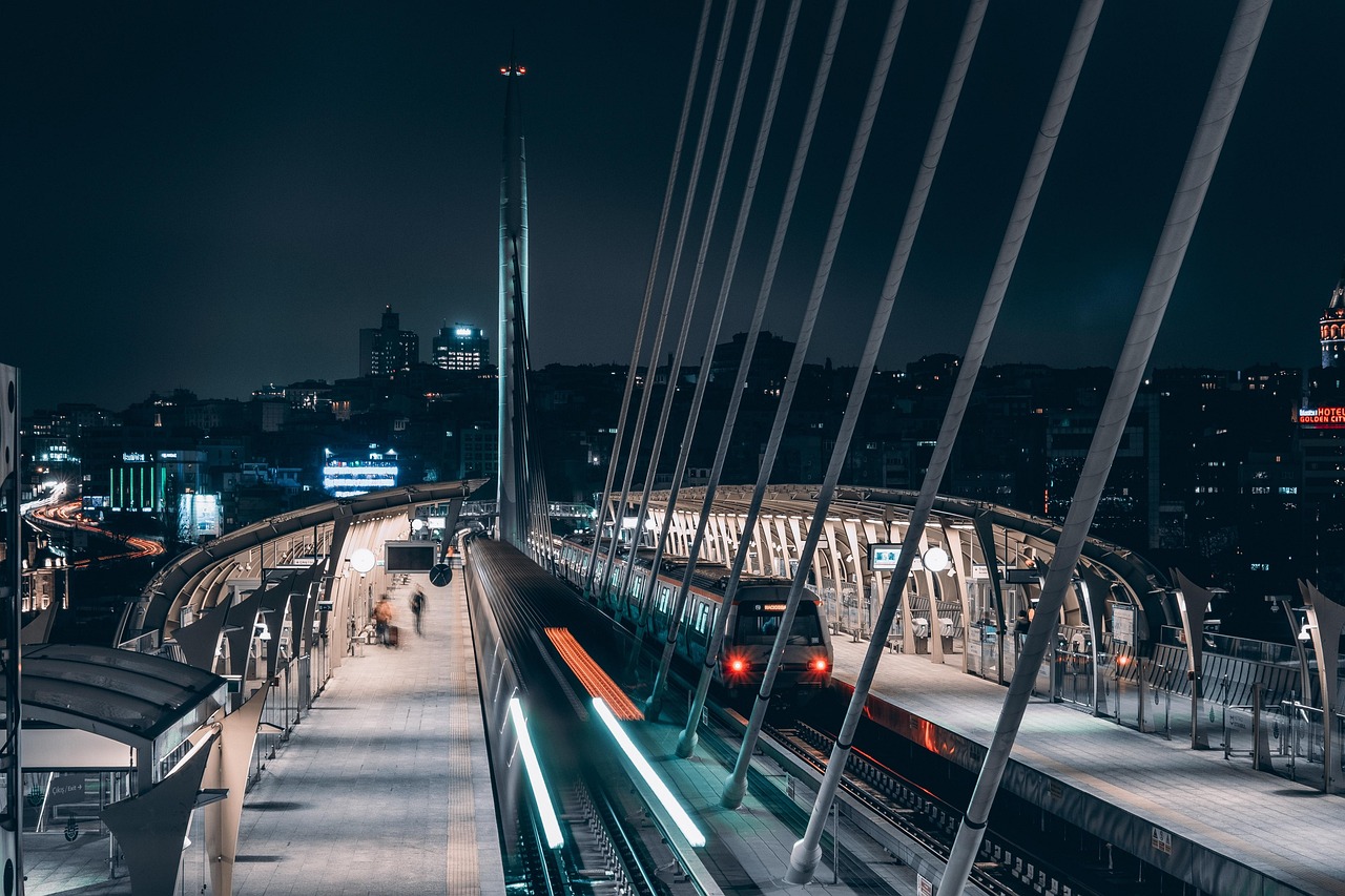 Turkey, istanbul, city, metro, halic, i̇stanbul, metrosu, fatih, cityscape, skyline, reflections, golden horn, ottoman, urban, capital of culture, nightscape, city lights, night time, night, dark, tur