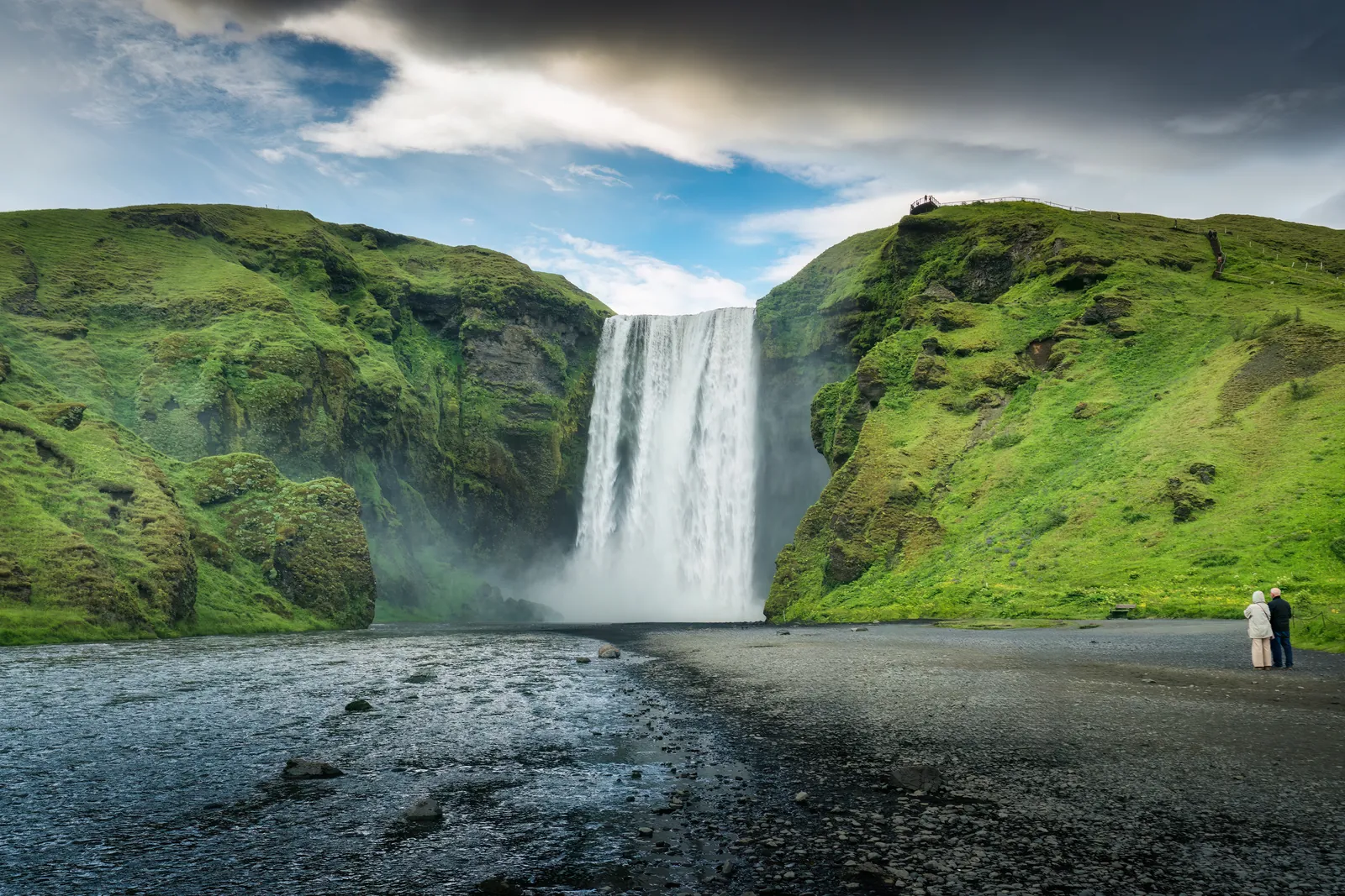 Skógafoss waterfall in South Iceland