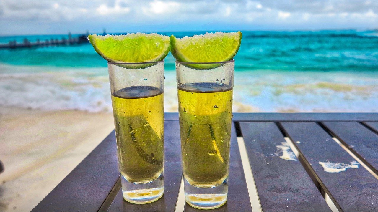 Summer, tropical, tequila, drink, alcohol, lemon, nature, exotic, vitamins, mexico, cancun, hyatt ziva