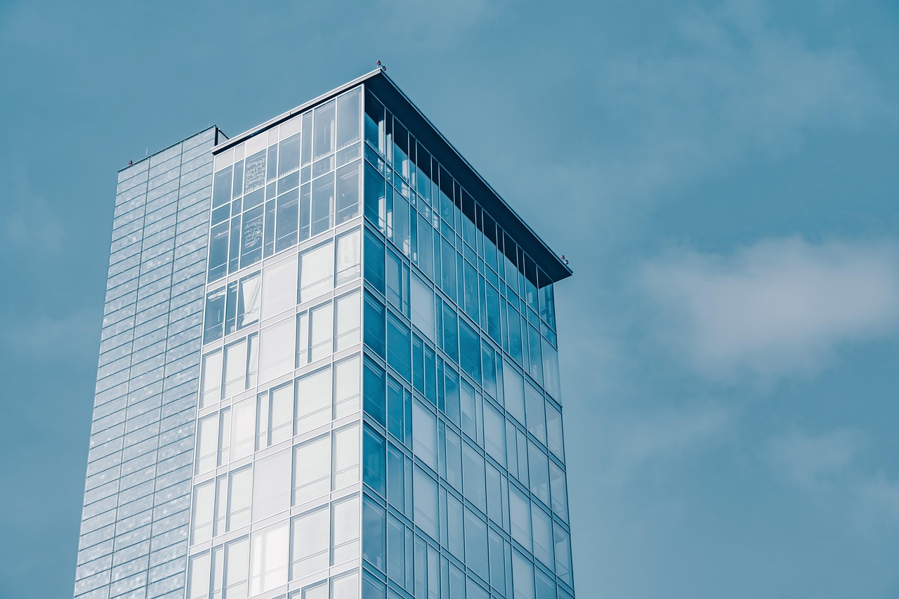 Building, skyscraper, architecture, sky, modern, stained glass window, facade, nature, modern architecture, city, urban, perspective, freiburg