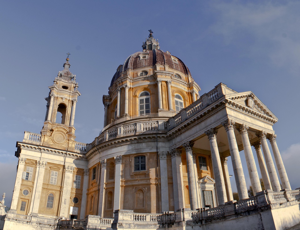 Superga, torino, italy, turin, hill, architecture, basilica, piedmont, italia, europe, piemonte, building, skyline, view, cathedral, church, city, antonelliana, mole, panorama, bell, town, column, dec
