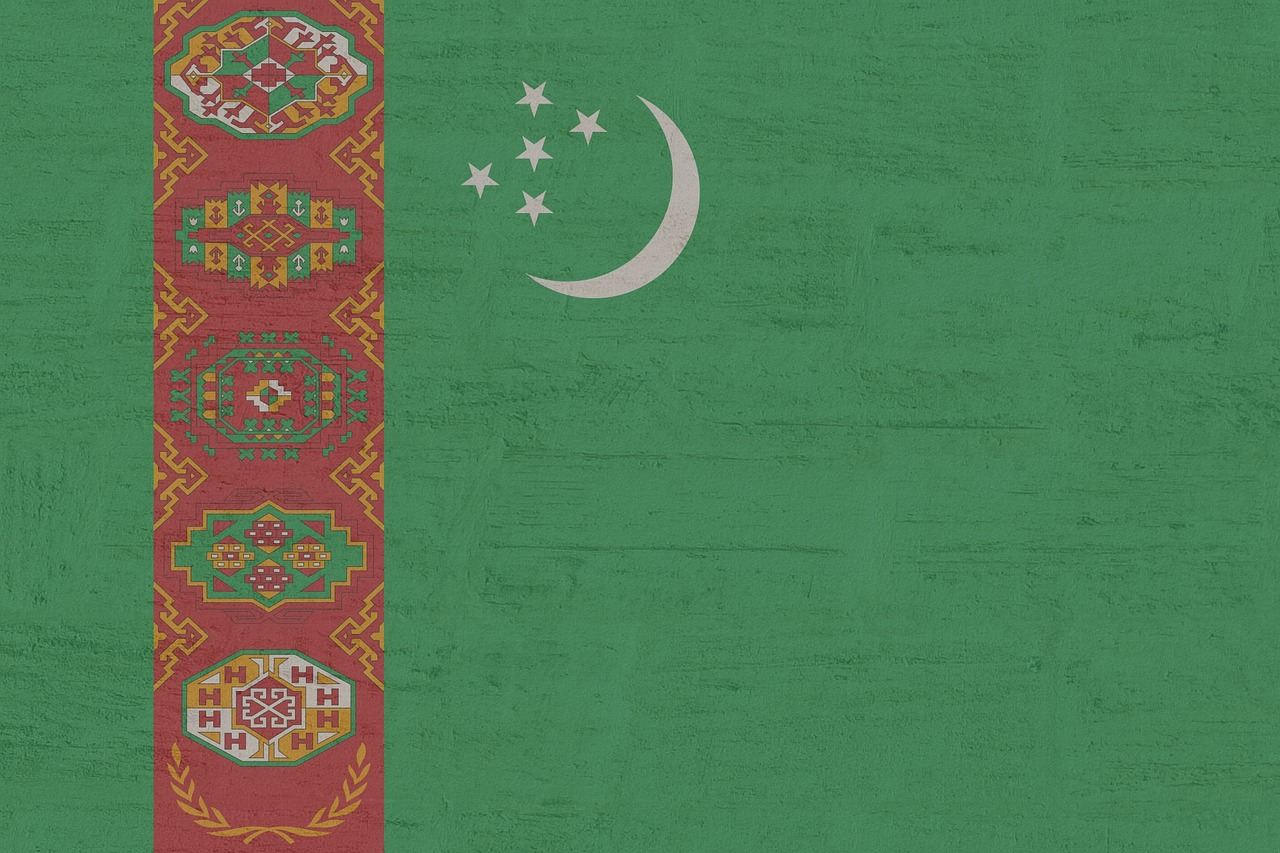 Turkmenistan, flag, banner