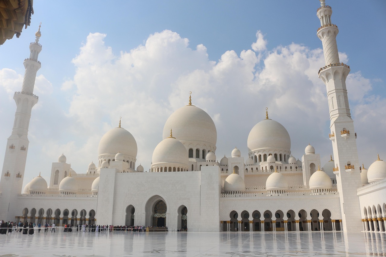 Mosque, abu dhabi, architecture, arab, uae, asia, culture, marble, emirates, arabic, arabian, religion, dome, religious, landmark, holy, white, famous, building, worship, belief, united, middle, east,