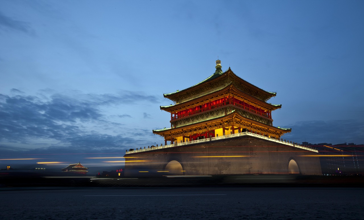 China, xi'an, bell tower, building, scenery, travel, xi'an, xi'an, xi'an, xi'an, xi'an